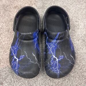 Lightening Bolt Crocs W7 M5 (kids 5.5)